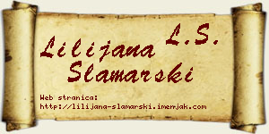 Lilijana Slamarski vizit kartica